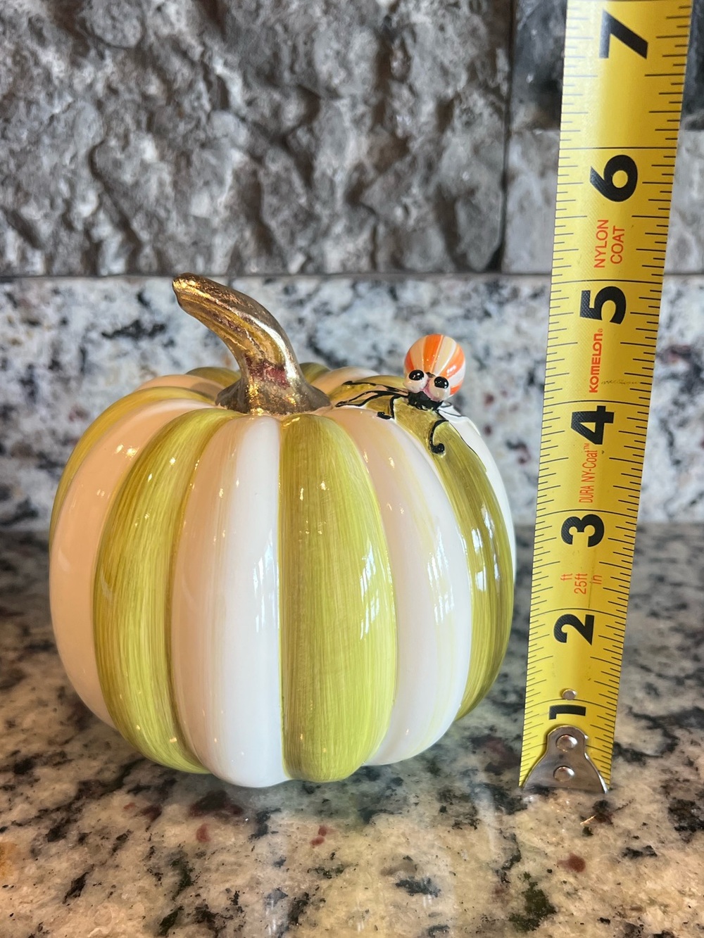 MacKenzie-Childs Fergal's Friend Spider
on Mini Moss Pumpkin. New in box! - Picture 9 of 10